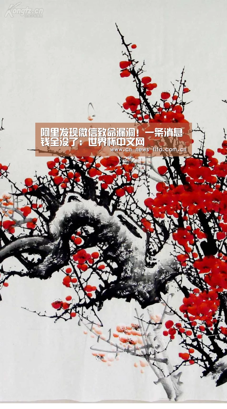 阿里发现微信致命漏洞!一条消息钱全没了:世界杯中文网(图2) 官方动态